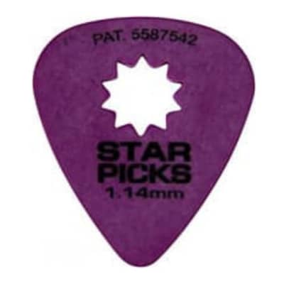 Everly Star Pick 1.14mm 12 Picks Purple for sale