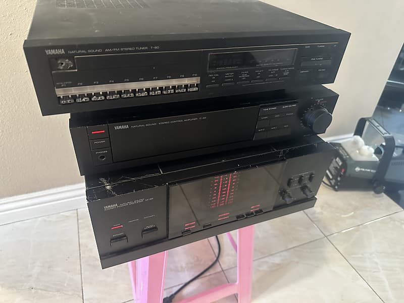 Yamaha M-80 amplifier&amp; C-80 preamp &amp; T-80 tuner  			