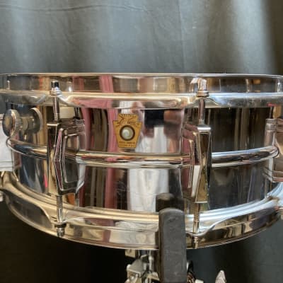 Ludwig Frankie Banali's Ludwig Supraphonic Snare Drum,  #119 SIGNED! 1960's  - Chrome image 2
