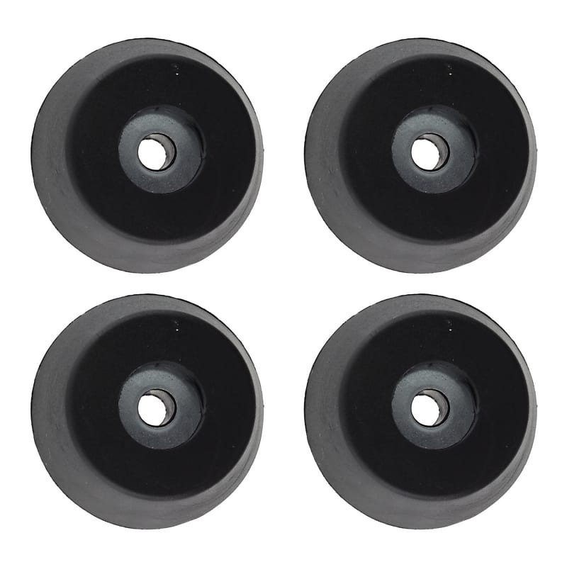 Large Tapered Rubber Feet with Metal Insert, Pkg. 4 image 1