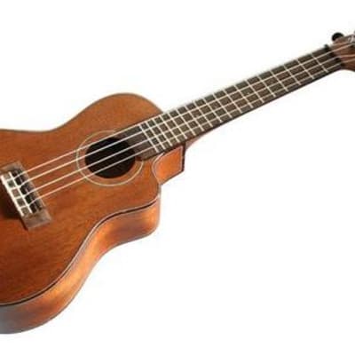 KALA Solid Mahogany Concert Ukulele Cut-Away, w.EQ, Concert Case (UC-C)  