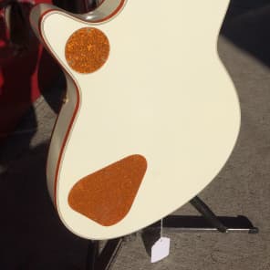 1994 Gretsch Penguin Penguin 1994 White with gold sparkle image 4