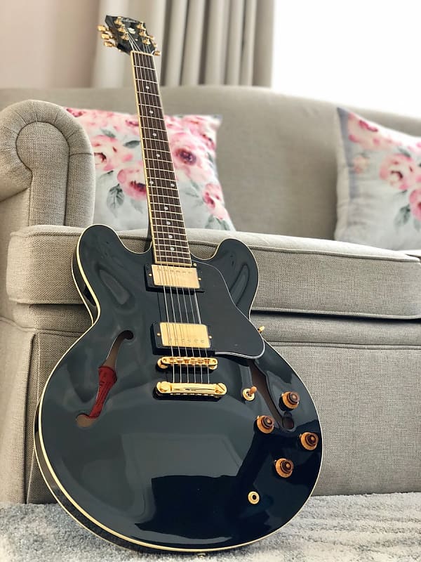 Tokai ES-172G BB Vintage Series Semi Hollow Japan in Black