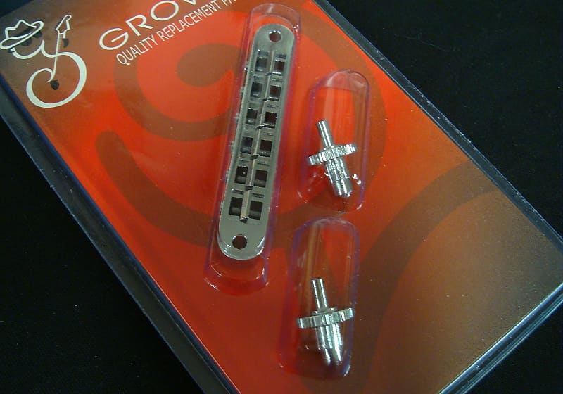 Grover 521C Tune-O-Matic style Nashville bridge, Chrome | Reverb