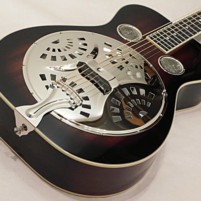 Recording King RR-36S-VS Maxwell Square Neck Resonator Guitar Vintage Sunburst image 10
