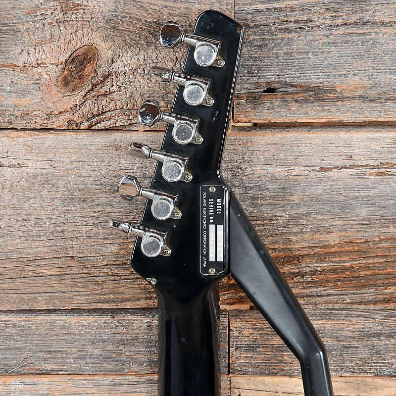 Roland G-707 黒　希少　ヴィンテージ Vintage Black Roland G-707 Guitar with case plus GR-700