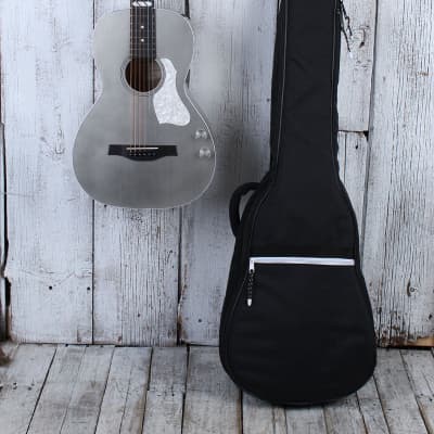 Godin Rialto JR Gray Satina Q-Discrete Acoustic Electric Guitar with Gig Bag image 2