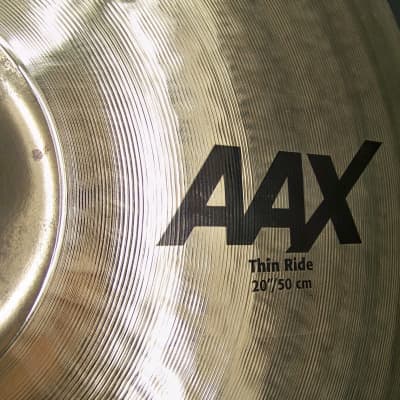 Sabian AAX 20" Thin Ride Cymbal/Brillant Finish/Model # 22010XCB/1958 Grams image 3