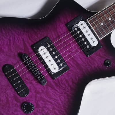 DEAN Cadillac X Quilt Maple electric GUITAR in Trans Purple Burst NEW w/ BAG -DMT Pickups - Bolt-on image 3