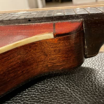 One-of-a-kind Restored Gibson A2 Model 1921 two-tone Mandolin w/ Hardshell Case, extra bridge & saddle image 9