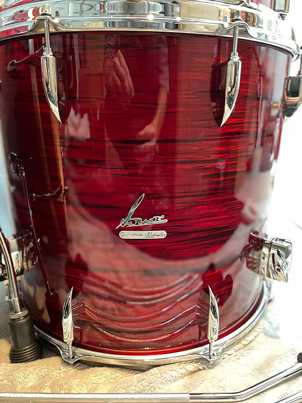 Sonor Vintage Series 18" Floor Tom in Red Oyster MINT Reverb