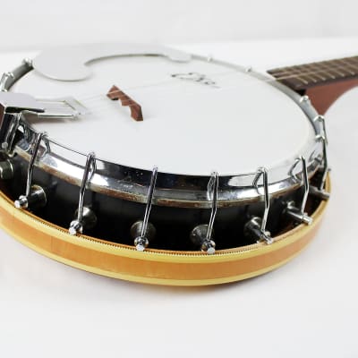 1960s-1970s Eko 5 String Closed Back Banjo - Natural image 2