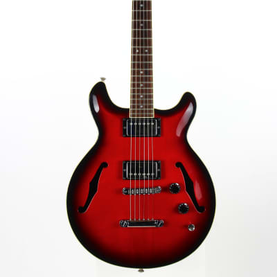 CLEAN! 2000 Hamer USA Newport Pro Black Cherry Burst - Solid Carved Spruce Top, Hollowbody Guitar! image 7