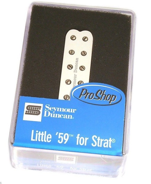 11205-22-W Seymour Duncan Little '59 White Bridge Pickup Fender Strat® SL59-1b image 1