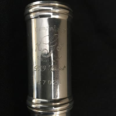 Gemeinhardt KG Special Solid Silver Open Hole Flute. Full Re Pad
