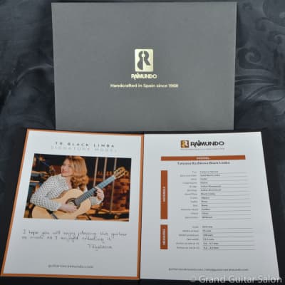 Raimundo Tatyana Ryzhkova Signature model, Cedar top  classical guitar image 24