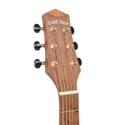 Gold Tone M-Guitar Solid Spruce Top Nato Neck 6-String Acoustic Micro-Guitar w/Gig Bag image 8