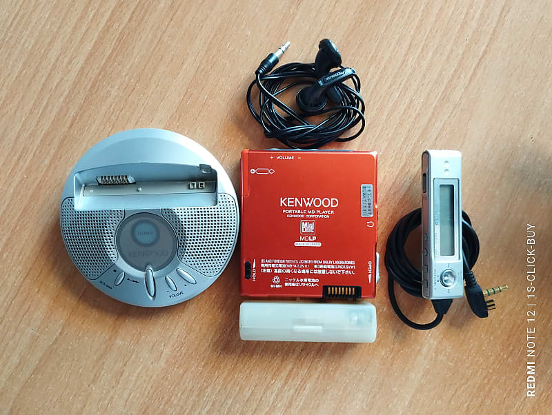 Kenwood Walkman Portable mini disc Player DMC T55 Red working video test