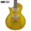 ESP LTD EC 256 Flamed Maple Left-Handed Electric Guitar, Lemon Drop