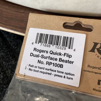 Rogers RP100B Dyno-Matic Dual Surface Quick-Flip Bass Drum Beater - Reversible  Felt Plastic Head image 5