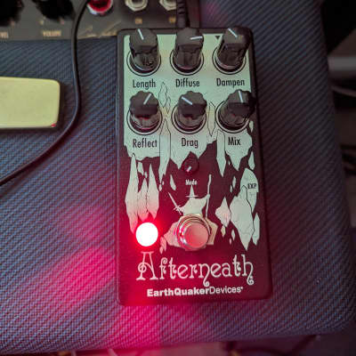 EarthQuaker Devices Afterneath Otherworldly Reverberation Machine V3 Limited Edition 2020 - Present - Black / Lime Green Print image 7