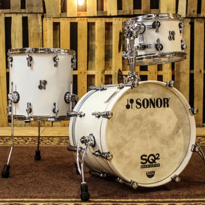 Sonor SQ2 Drum Set, Traffic White Finish - 18x14, 12x8, 14x14 image 1