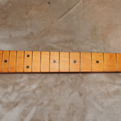 Allparts TMVF-C Lic. Fender Maple Telecaster Neck Tinted Aged Poly C Profile 10" Radius, 21 Frets #2 image 5