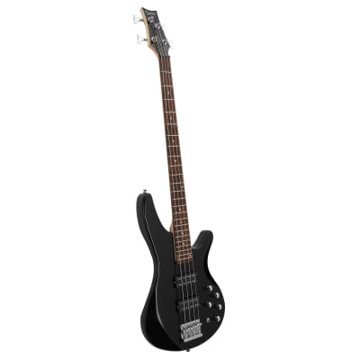 Glarry 44 Inch GIB 4 String H-H Pickup Laurel Wood Fingerboard Electric Bass Guitar with Bag and other Accessories 2020s - Black image 10
