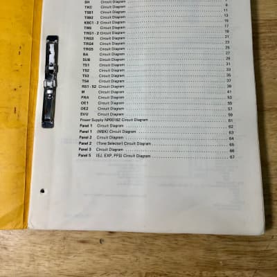 Yamaha CS-80 workshop service manual, original image 3
