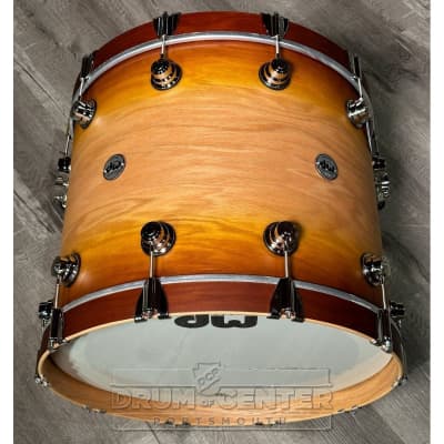 DW Collectors Pure Oak 6pc Drum Set Satin Burnt Toast Fade w/Nickel Hw image 6