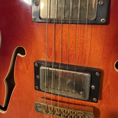 Aria TA-62 Semi Hollow 335 Killer Unknown - Sunburst image 11