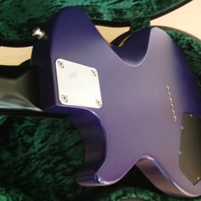 1993 Edwards by ESP Gothic Purple LP Shaped Superstrat Guitar w Premium USA Hardshell Case MIJ Japan image 11