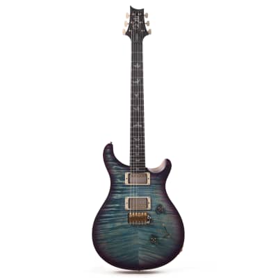 PRS Wood Library Custom 24 Fat Back 10-Top Flame Aquableux Purple Burst w/Figured Stained Neck & African Blackwood Fingerboard (Serial #0380244) image 4