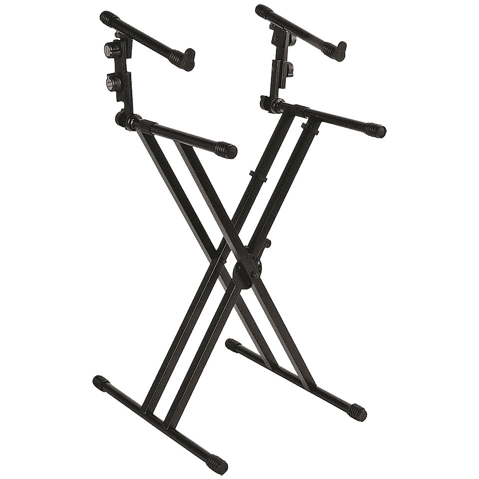 Quik-Lok QL642 Double-Braced X-Style 2-Tier Keyboard Stand | Reverb