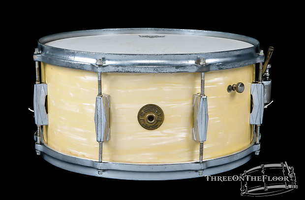 1948 Gretsch Broadkaster Snare Drum WMP 40s / 50s Vintage 3 Ply