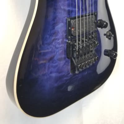 ESP E-II Horizon FR QM RDB Quilted Maple Top Electric Guitar, Floyd Rose, Reindeer Blue, W/Case 2023 image 6
