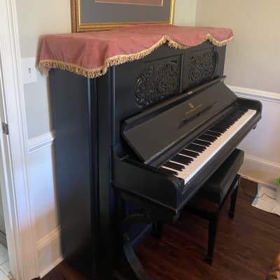 19th century Steinway & Sons upright grand piano 56'' image 2