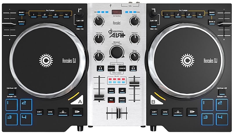 Compact and Portable Hercules DJ Controller with Air UK