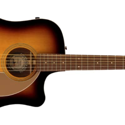 Fender Redondo Player Dreadnought Acoustic-Electric Guitar, Solid Spruce Top, Sunburst image 2