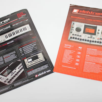 Elektron Machinedrum and Monomachine Brochure Brochures SPS 1 SFX 6 SFX 60
