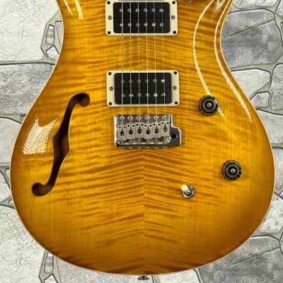Paul Reed Smith CE24 Semi Hollow  Figured  85-15 in McCarty Sunburst With a Pattern Thin Neck and Gig bag image 1