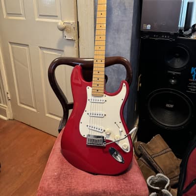 Fender Stratocaster electric guitar 1995 - Red image 20
