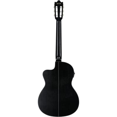 Ibanez GA5MHTCE Classical Acoustic-Electric Guitar, Weathered Black image 5