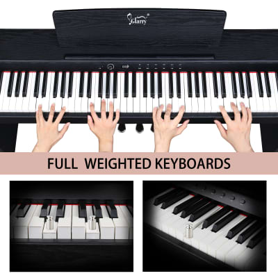 Glarry GDP-105 88-Key Home Full Weighted Keyboards Hammer-action Keyboard Digital Piano Black image 9