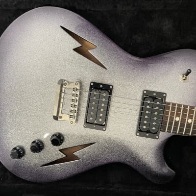 Knaggs Chena Silver Sparkle Burst Hollow Body Electric Guitar image 5