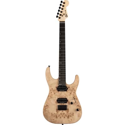 Charvel Pro-Mod DK24 Mahogany Poplar Burl Electric Guitar, Desert Sand image 8