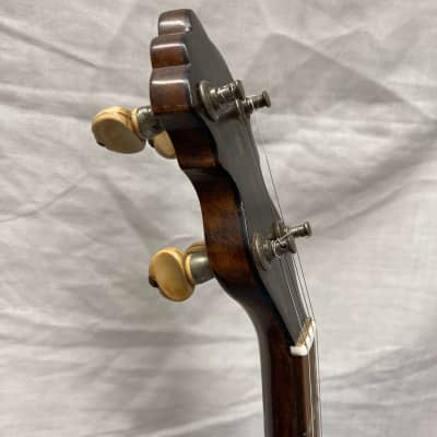 5 String Banjo Fifty Bracket Early 1900s Includes Padded Case & An Inlaid Peghead image 8