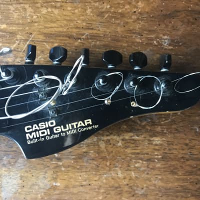 Casio MG-510 midi electric synth guitar mid 1985,s Black image 3