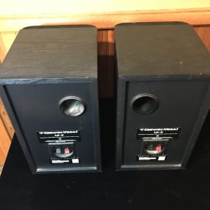 Cerwin Vega LS 5 black two way bookshelf speakers surround