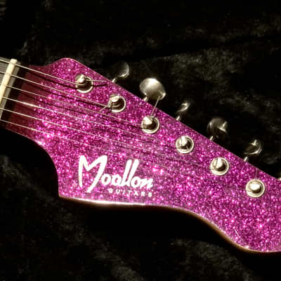 Moollon Stratocaster Purple Sparkle Matching Headstock 2015 - RARE !! image 5